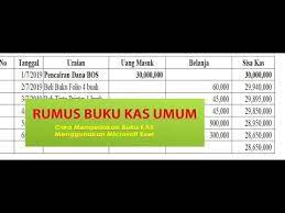 Check spelling or type a new query. Cara Membuat Buku Kas Umum Di Exel Dengan Mudah Youtube