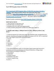 Maybe you would like to learn more about one of these? Soal Penjas Usbn Smk Masnurul