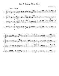 Find a dream and never stop yeah you got your friends to back you up yeah you crash and burn so what? It S A Brand New Day Sheet Music For Tenor Bass Satb Download And Print In Pdf Or Midi Free Sheet Music Musescore Com