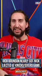 Nick *almost* got kicked out of Knicks-76ers 🤣🤣 #nyknicks #76ers  #jalenbrunson #nickwright