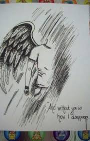 Dimenuido A Hush Hush Fanfic Dark Art Drawings Angel Drawing Meaningful Drawings