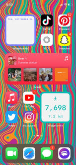 Aesthetic Ios 14 Home Screen Idea Iphone Xr Iphone Organization Iphone Layout Iphone