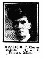 Search for "HMS BLACK PRINCE" in unit