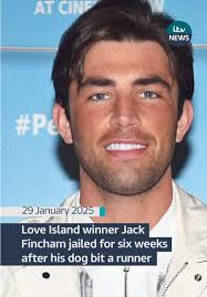 Jack Fincham pleaded guilty to two counts of being in charge of a  dangerously out of control dog. #loveisland #itvnews