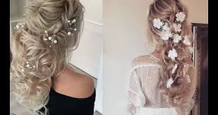 Part your hair to the side and gently sweep the sides to the back of your head. Wedding Hairstyles Half Up Half Down Hairstyles Long Hair Wedding