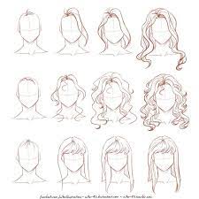 How I Draw Long Hair By Nikemv On Deviantart Drawing Hair Tutorial Drawing Tutorial How To Draw Hair