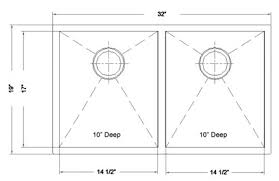 zero radius double bowl undermount sink