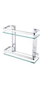 Get set for bathroom corner shelves at argos. Kes Glass Corner Shelf Bathroom Shelf Wall Mounted Glass Shower Shelf Tempered Glass With Sus 304 Stainless Steel Rail Brushed Finish Bgs2101a 2 Amazon Co Uk Kitchen Home