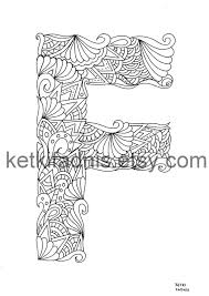 This blog post combines some printable worksheets, coloring pages, flashcards and other teaching materials featuring english abc letter f / f that i designed and published earlier in multiple posts. Letter F Coloring Page Instant Pdf Download Alphabet Etsy