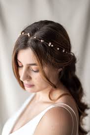 Rose Gold Wedding Hair Vine