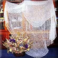 An Explanation And Examples Of Wedding Ring Shawls Christening Robe And Shawls Lace Shawl Bridal Shawl Lace Knitting