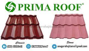 Kuat ringan ekonomis tahan lama anti bocor anti retak anti gempa / angin kencang warna alami dan tidak luntur kualitas prima untuk bangunan. Jual Genteng Metal Prima Roof Harga Terbaru Dan Terupdate Cv Anugerah Ajitama