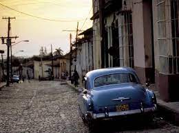 Cobbled Street At Sunset With Old American Car Trinidad Sancti Spiritus Province Cuba Photographic Print Lee Frost Art Com Old American Cars Trinidad Classic Cars