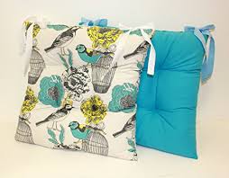 colourful seat pad dining room garden