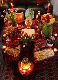Beautiful Haft Seen Table For Persian New Year Haft Seen Nowruz Persian