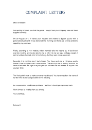 A situation to be avoided if at all possible. Letters Of Complaint