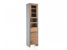 Badezimmer hochschrank 60 cm breit hochschrank bad holz 55 breit : Bad Hochschrank Burnham Betonoptik Grau Woodkings Shop