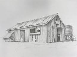 (for more uniform wood, like interior paneling or wood siding, use a straight edge to draw cleaner, straighter lines. How To Draw An Old Farm Shack 2 Perspective Texturing And Shading Youtube Barn Drawing Pencil Drawings Pencil Drawing Tutorials
