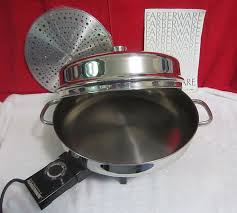 Farberware Stainless Steel Electric Skillet 344a W Tray Manual Nice Usa Made Farberware Vintage Cookware Farberware Electric Skillets