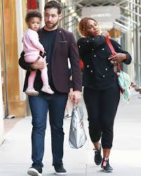 Serena williams took her daughter, alexis olympia ohanian jr., to the runway while presenting the latest collection of her eponymous line at new york fashion week. Serena Williams In Rare Outing With Husband Alexis Ohanian And Daughter After Met Gala Celebrity News Showbiz Tv Express Co Uk