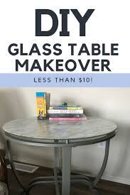 Diy Glass Table Makeover So Simple And Inexpensive Less Than 10 Glass Coffee Table Makeover Glass Table Makeover Diy Glass Table Makeover