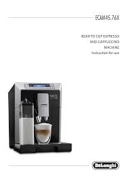 Coffee machine delonghi ecam 23.460.s manually installing wordpress. Ecam45 76x Manualzz