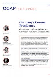 Poland locks down, germany warns of more restrictions. Germany S Corona Presidency Dgap