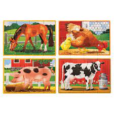 In the online puzzle creator you can select from the 8 different puzzle modes. Melissa And Doug Farm Animals Jigsaw Puzzles In A Box Buy Online
