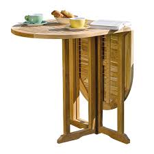 Die verbindungsleiste winklig durch die vorgebohrten löcher verschrauben; Holz Klapptisch Balkony Promondo