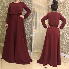 Simple Maroon Maxi Dress Modest Floor Length Dress Vintage Feminine Hijab Trendy Dresses Muslim Fashion Dress Hijab Dress Party