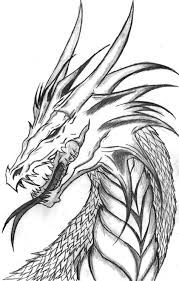 Western dragons look similar to other lizards. Cool Dragon Drawing Simple Cool Dragon Drawing At Getdrawings Free Download Dragon Drawings Don T Necessarily Have To Be Difficult To Create Camila Bring