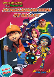 Gambar mewarnai sketsa gambar mewarnai kartun boboiboy halilintar. Serunya Dot To Dot Angka Plus Mewarnai Petualangan Seru Di Galaxy