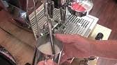 (aisi 304) press forged chromed brass groups with valves infusion chamber copper boiler equipped with transversal heat exchanger with 1.8 lt capacity 15 bar vibration pump 2.9 lt water tank capacity La Pavoni Giotto Guru With Bppc System Brewing Pressure Profiling Control Youtube