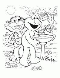 One of the main characters of sesame street is a little red monster named elmo. Sesame Street Free Printable Coloring Pages For Kids