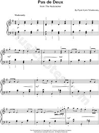 Pas De Deux From The Nutcracker Sheet Music Piano Solo In G Major Download Print Sheet Music Piano Music Piano Sheet Music