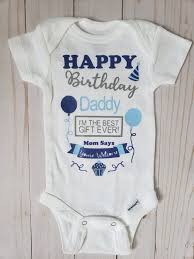 Birthday Gift For Dad From Baby Happy Birthday Daddy Baby Onesie Gift For Dad Present Father Etsy Happy Birthday Daddy Baby Onesie Gift Gifts For New Dads