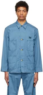 Needles Blue Smith S Edition Coverall Twill Shirt Ssense Uk