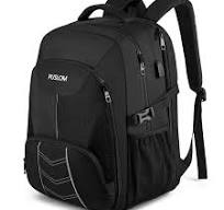 Zaino Uomo Grande 55L 18.4 Pollici con Caricatore USB Lavoro Impermeabile  Laptop Computer PC Portatili per Viaggio Ufficio Scuola,Nero : Amazon.it:  ...