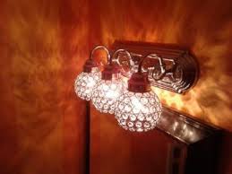 Sierra S Bathroom Lights Portfolio 4 3 4 In Crystal Vanity Light Glass Model N721c 19 98 E Crystal Bathroom Lighting Vanity Light Shade Bathroom Lighting