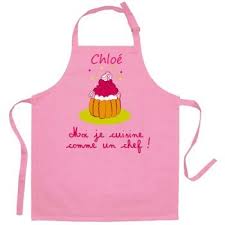 tablier enfant personnalise je cuisine comme un chef rose tablier cuisine enfant tablier cuisine tablier enfant