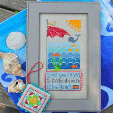 The minimalistic cross stitch designs only include the boarder of the country map. Beach Summer Modern Cross Stitch Pattern Easy Cross Stitch Digital Cross Stitch Printable Pdf Pattern Ocean Cross Stitch Chart Blueprints How To Craft Supplies Tools Beyourbussiness Com