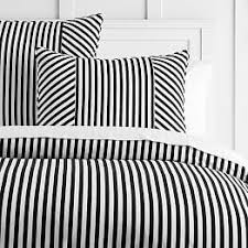 Black And White Striped Pillow Shams The Emily Meritt Metallic Dottie Duvet Cover Sham Pbteen Striped Duvet Striped Duvet Covers Emily And Meritt