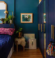 Breathtaking bedrooms in shades of blue. Swoon Worthy Moody Blue Bedroom You Can Recreate This Season Blue Bedroom Decor Blue Bedroom Walls Dark Blue Bedrooms