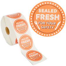 Amazon.com : Stockroom Plus 1000-Pieces of Tamper Evident Labels Roll for  Food Delivery, 2 Inch Round Sealed Fresh for Your Safety Stickers, Tape for  Restaurant Packages, Diners, Business Labeling : Office Products
