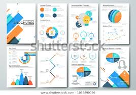 Modern Infographic Brochure Template Pages Pie Stock Vector