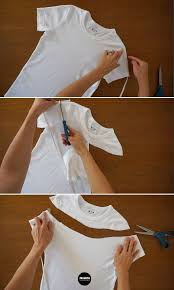 These Step By Step Tutorials To Make Off The Shoulder T Shirt Alteration Is The Best Perfect Recycle Y Refashion Clothes Shirt Refashion Diy Clothes Refashion