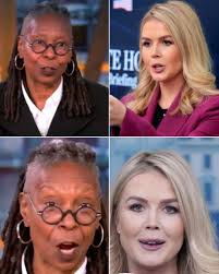 Mic drop moment—Karoline Leavitt hilariously roasts Whoopi Goldberg and The  View in live TV showdown. With sharp wit and unshaken poise, Karoline  Leavitt delivered a savage takedown of Whoopi Goldberg and The
