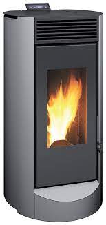 Discret, il n'en est pas moins efficient. Poele A Granules 10kw Lodi Gris Bricomarche