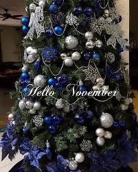 Blue And Silver Christmas Decorations Blue Christmas Tree Decorations Silver Christmas Decorations Christmas Tree Themes