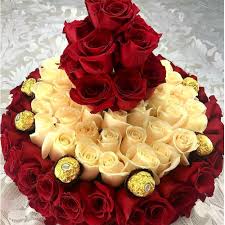Maybe you would like to learn more about one of these? Flower Cake With More Than 100 Roses And Chocolates Love Flowers Love Flowers Miami